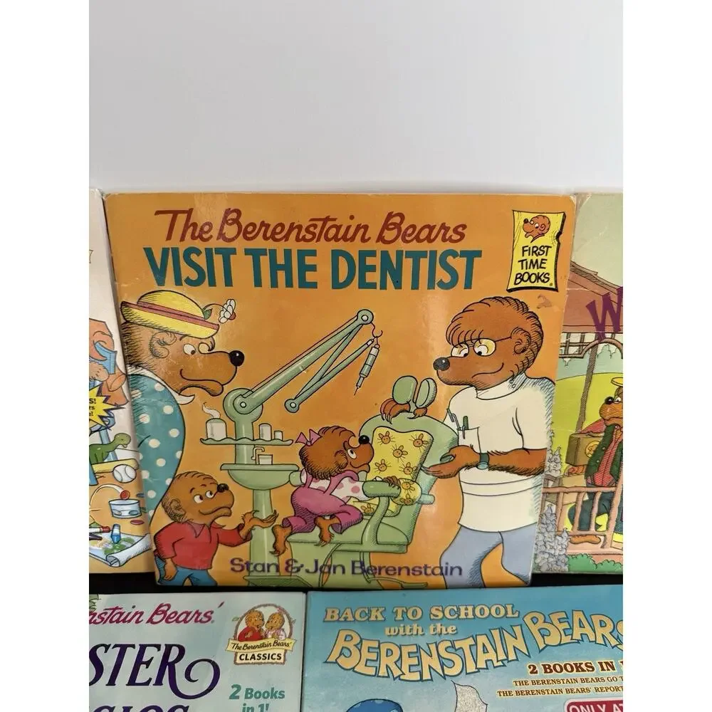 Berenstain Bears 5 Book Lot Classics Dentist Grandma Easter Back to School